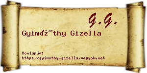 Gyimóthy Gizella névjegykártya