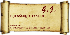 Gyimóthy Gizella névjegykártya